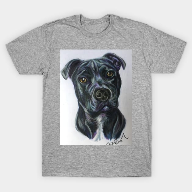 Staffordshire Bull Terrier T-Shirt by Merlinsmates